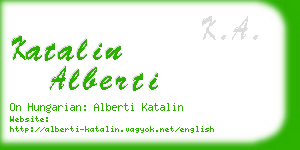katalin alberti business card